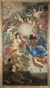 Allegorie van Karel XI van Zweden en Ulrika Eleonora van Denemarken door David Klöcker Ehrenstrahl