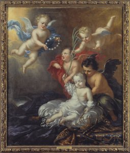 Ulrik (1684-1685), prins van Zweden, allegorie op zijn dood door David Klöcker Ehrenstrahl