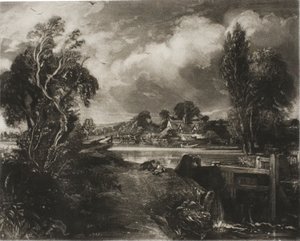 Een sluis aan de Stour, Suffolk door David Lucas