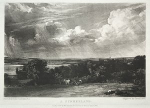 Verschillende onderwerpen van landschap, kenmerkend voor Engels landschap...Een zomerland