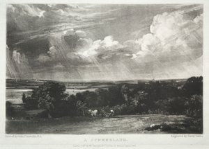 Verschillende onderwerpen van landschap, kenmerkend voor Engels landschap uit schilderijen van John Constable, R.A.: Een zomerland
