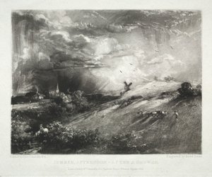 Verschillende Onderwerpen van Landschap, Kenmerkend voor Engels Landschap uit Schilderijen van John Constable, R.A.: Zomermiddag - na een Buien
