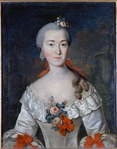 Portret van Maria Ivanovna Tatishcheva (geboren Mamonova) (1730-1794) door David Luders