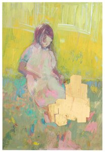 Meisje en Bouwstenen, 2016 door David McConochie