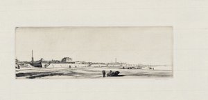 Strand van Ayr door David Muirhead Bone