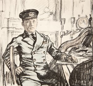 Kapitein Cyril Fuller RI Marine, illustratie uit 