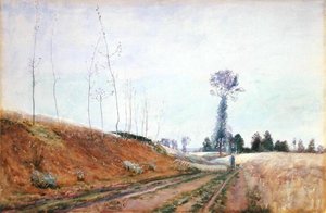 Wegweide in Picardië, c.1887 door David Murray