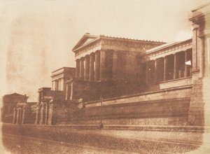 Oude Koninklijke Hogeschool, Calton Hill, Edinburgh, 1843-47. Makers: David Octavius Hill, Robert Adamson, Hill & Adamson