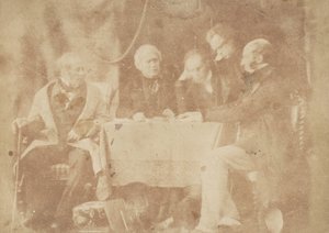 Sir David Brewster, Earle Monteith, Dr. Welsh & Twee Anderen door Hill and Adamson