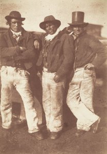 Alexander Rutherford, William Ramsay en John Linton,1843-1847 (foto) door David Octavius Hill