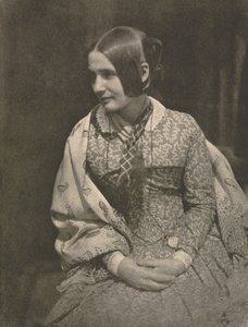 Camera Work: Dame in bloemenjurk door David Octavius Hill