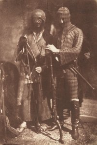Afghaanse of Circassische Wapens door David Octavius Hill and Robert Adamson