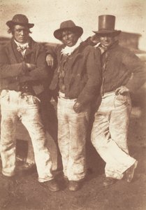 Alexander Rutherford, William Ramsay en John Linton door David Octavius Hill and Robert Adamson