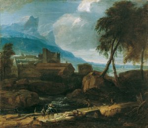 Ideaal landschap door David Richter d. Ä.