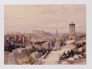 Een uitzicht op Edinburgh, uit 