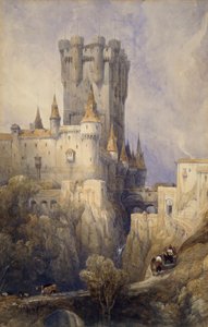 Alcazar, Segovia, Spanje, 1836
