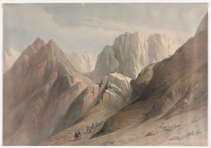 Beklimming van de Lagere Range van de Sinaï door David Roberts