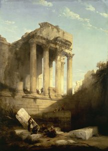 Baalbec - Ruïnes van de Tempel van Bacchus door David Roberts