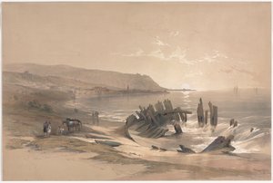 Caiaphas Kijkend naar de Berg Karmel, 1839 door David Roberts