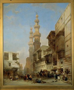 Caïro, Metwaley-Gate ... (schilderij op doek) door David Roberts