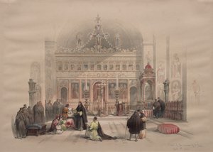 Kapel van het Klooster van St. Saba, 1839 door David Roberts