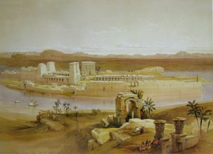 David Roberts Tempeleiland Philae door David Roberts