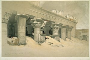 Edfu tempel door David Roberts