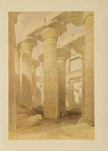 Zaal van Zuilen, Karnak, uit Egypte en Nubië, Vol.1 door David Roberts