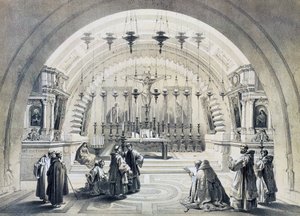 Interieur van de Heilig Grafkerk, Jeruzalem