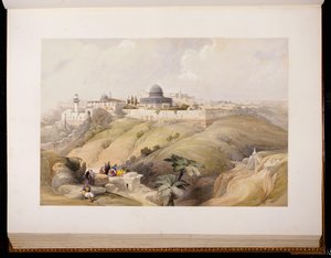 Jeruzalem, 9 april 1839, gegraveerd door Louis Haghe, 1843 door David Roberts