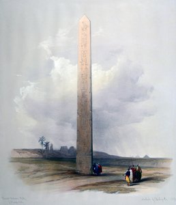 Obelisk van Heliopolis, 1839 door David Roberts