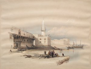 Kade in Suez door David Roberts