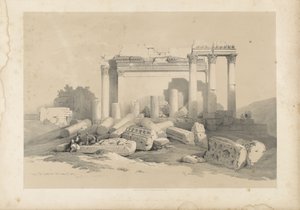 Ruïnes van de oostelijke portiek van de tempel van Baalbek