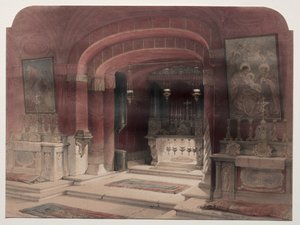 Heiligdom van de Aankondiging, Nazareth door David Roberts