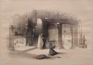 Heiligdom van de Geboorte, Bethlehem door David Roberts