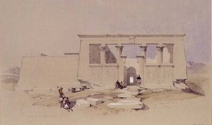Tempel bij Wady Dabod, Nubië 1849