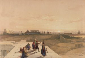 De ruïnes van Karnak vanuit het westen, uit Egypte en Nubië, Vol.1