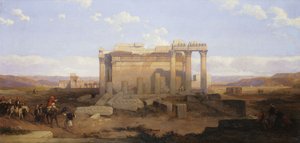 De ruïnes van de kleinere tempel in Baalbek