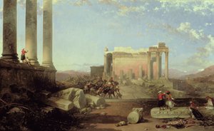 De Ruïnes van de Tempel van de Zon in Baalbek