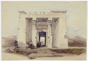 De Tempel van Dendour, Nubië door David Roberts