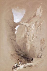 De Triomfboog die de Ravijn naar Petra oversteekt, 1839