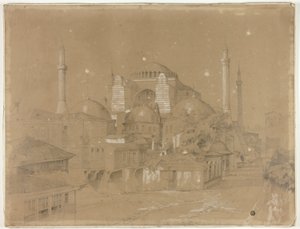 Uitzicht op Constantinopel door David Roberts