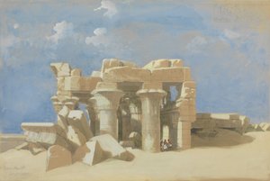 Uitzicht op Kom Ombo door David Roberts