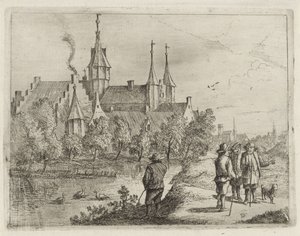 Kasteel aan het water door David Teniers (II)