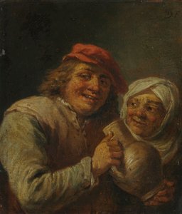 Oude man en vrouw door David Teniers the Elder