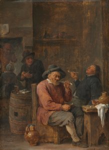 Boeren roken in een herberg, ca. 1640