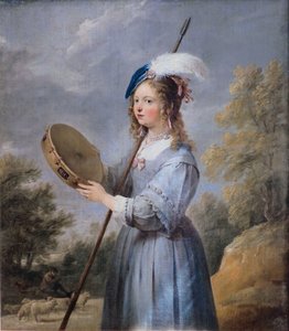 Herderin door David Teniers the Younger