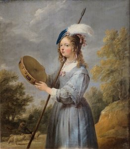 Herderin door David Teniers the Younger