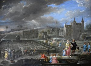 De vier seizoenen (lente) door David Teniers the Younger