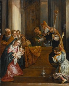 De presentatie in de tempel door David Teniers the Younger
